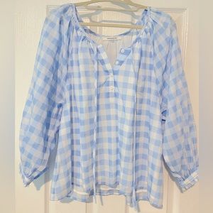 Emerson Fry Blue and White Top, Never Worn